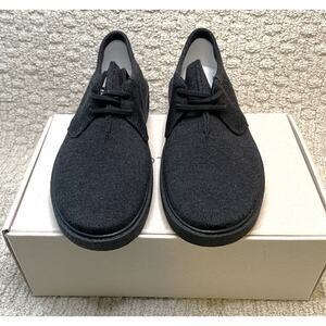 Rothy's The Monty Black Merino Wool Oxford Shoes Mens 8.5 NEW NIB Lace Up